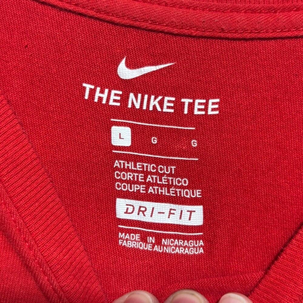 Nike Dri-FIT Kansas City Chiefs Shirt Mens Large L Red Geometric Football Tee - Picture 2 of 8